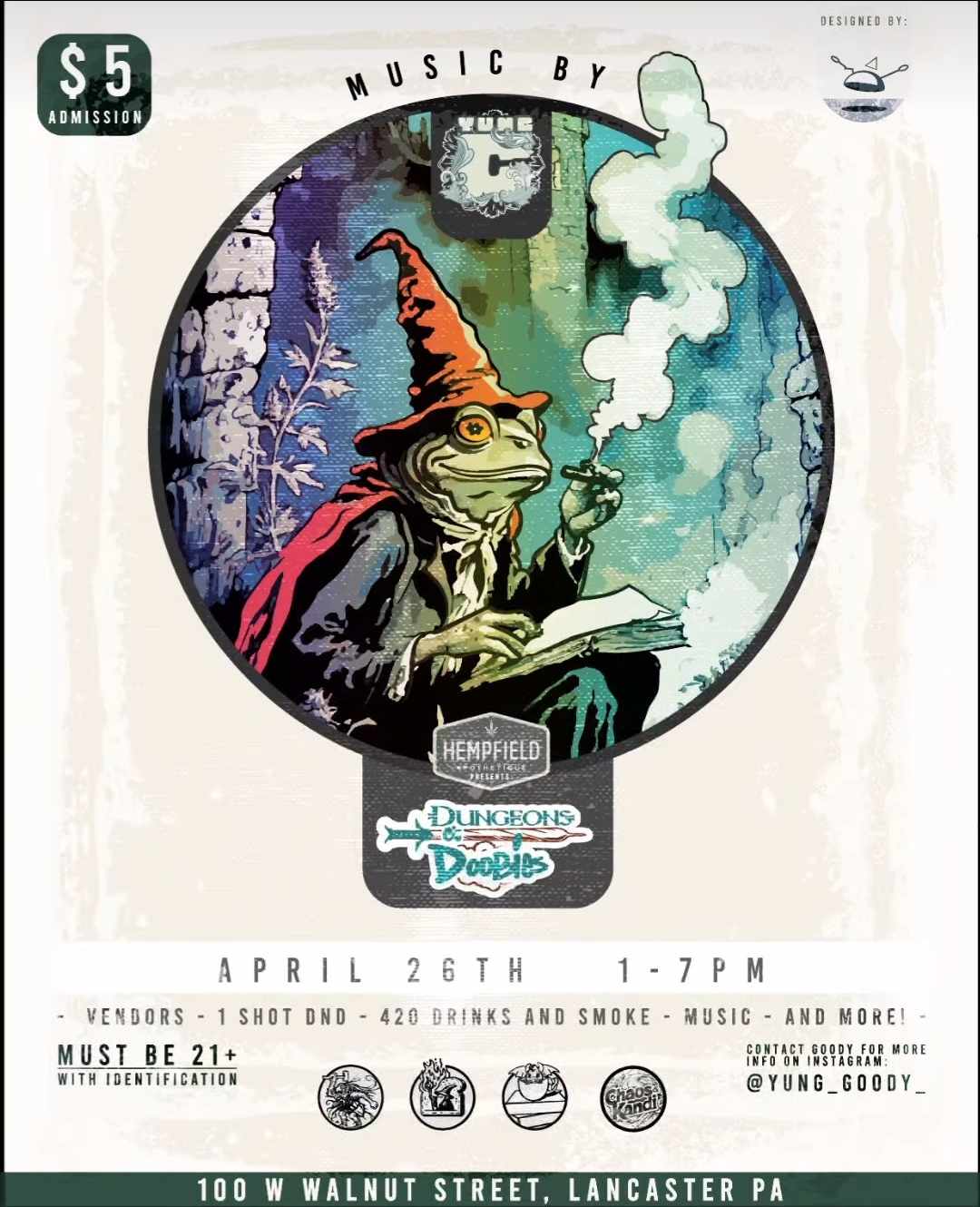 Dungeons & Dubie's hosted by DJ Goody 7 Friends | Lancaster, PA | Hempfield Apothetique | The Lounge at Hempfield Apothetique