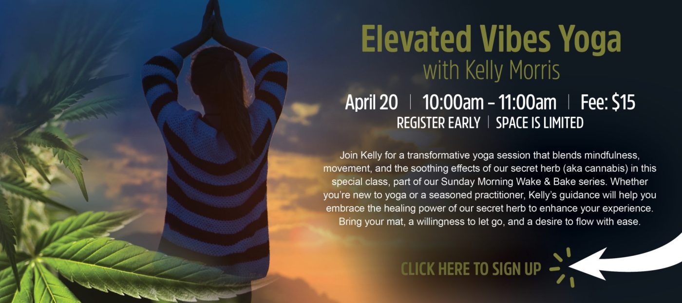 Elevated Vibes Cannabis Yoga with Kelly Morris | Hempfield Apothetique | Lancaster PA