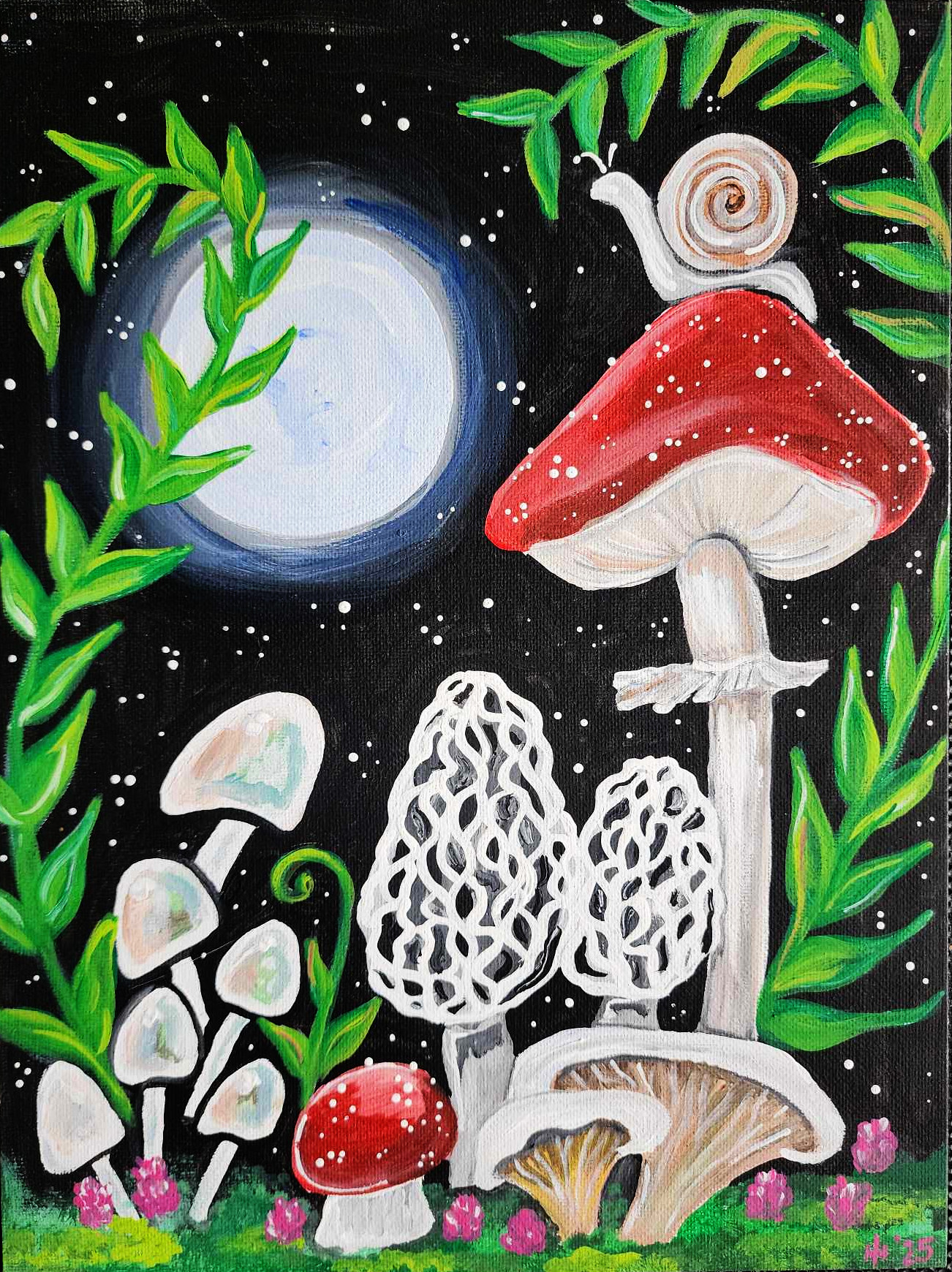 Puff Puff Paint Night: The Forest Dreams at Night | Cannabis Art Class | Lancaster, PA | The Lounge at Hempfield Apothetique