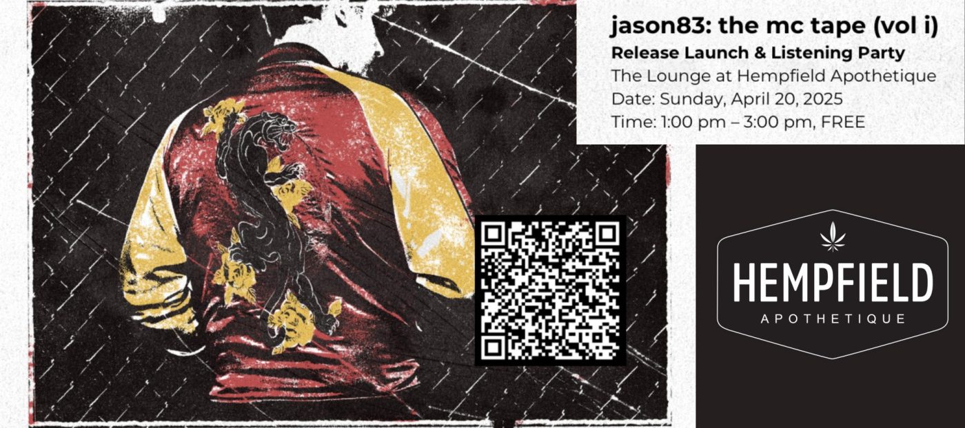 jason83: the mc tape (vol i) | Release Launch & Listening Party | hempfield Apothetique | Lancaster, PA | 420 Events
