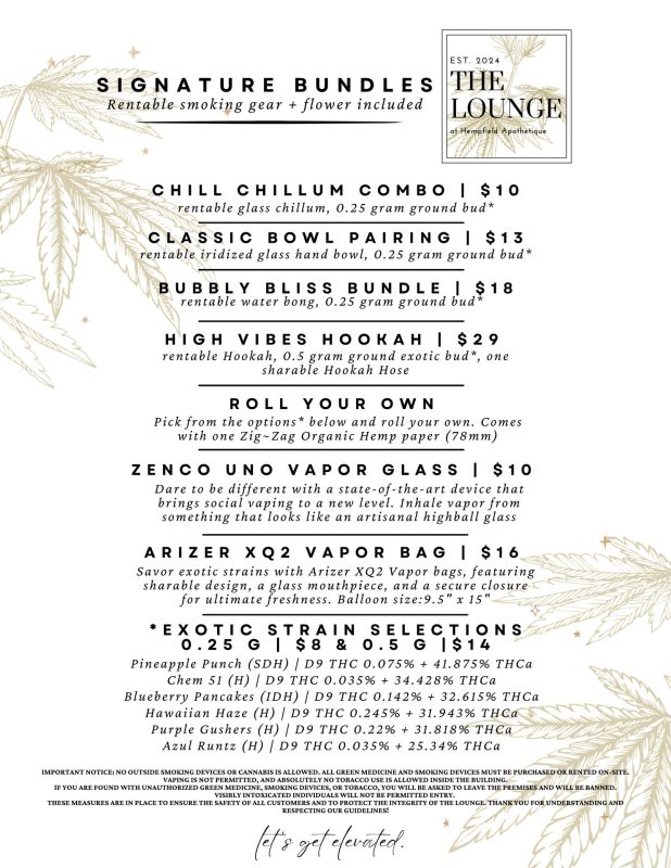 The Lounge at Hempfield Apothetique | Lancaster, PA | PA THC Consumption Lounge