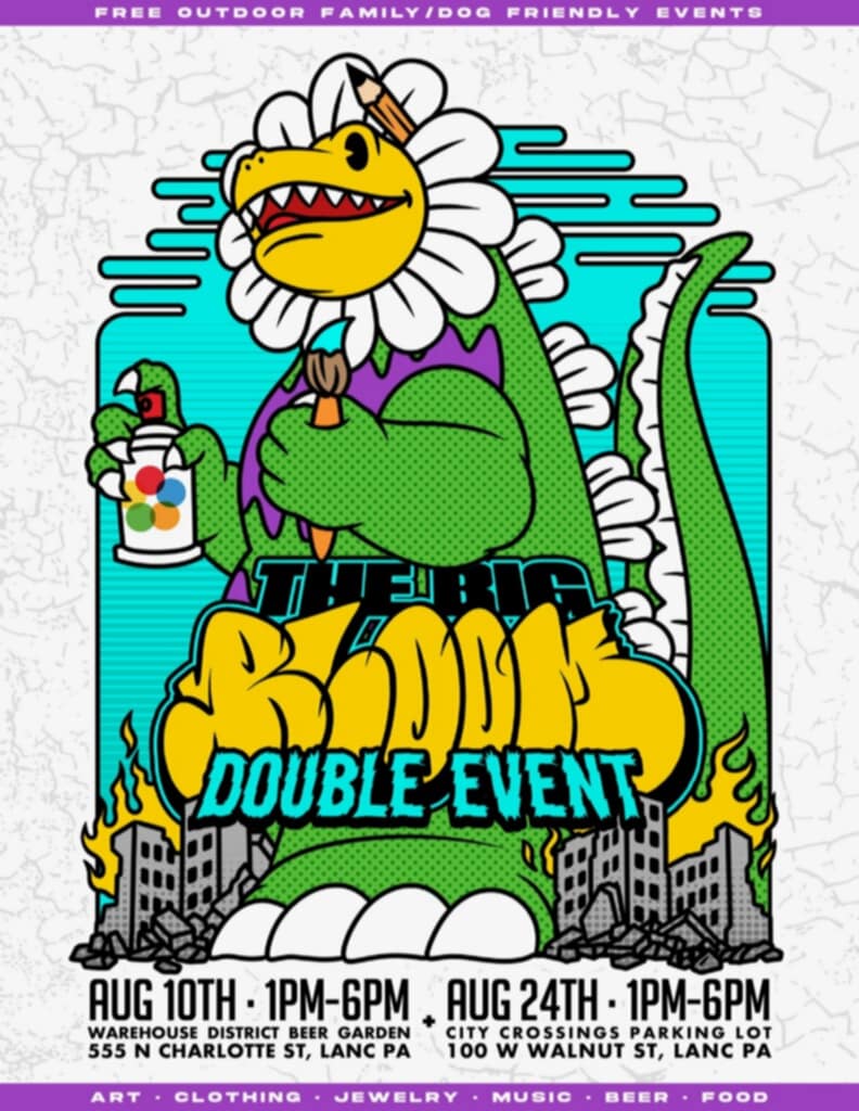 The Big Bloom | Outdoor Art Market | Lancaster, PA | The lounge at Hempfield Apothetique