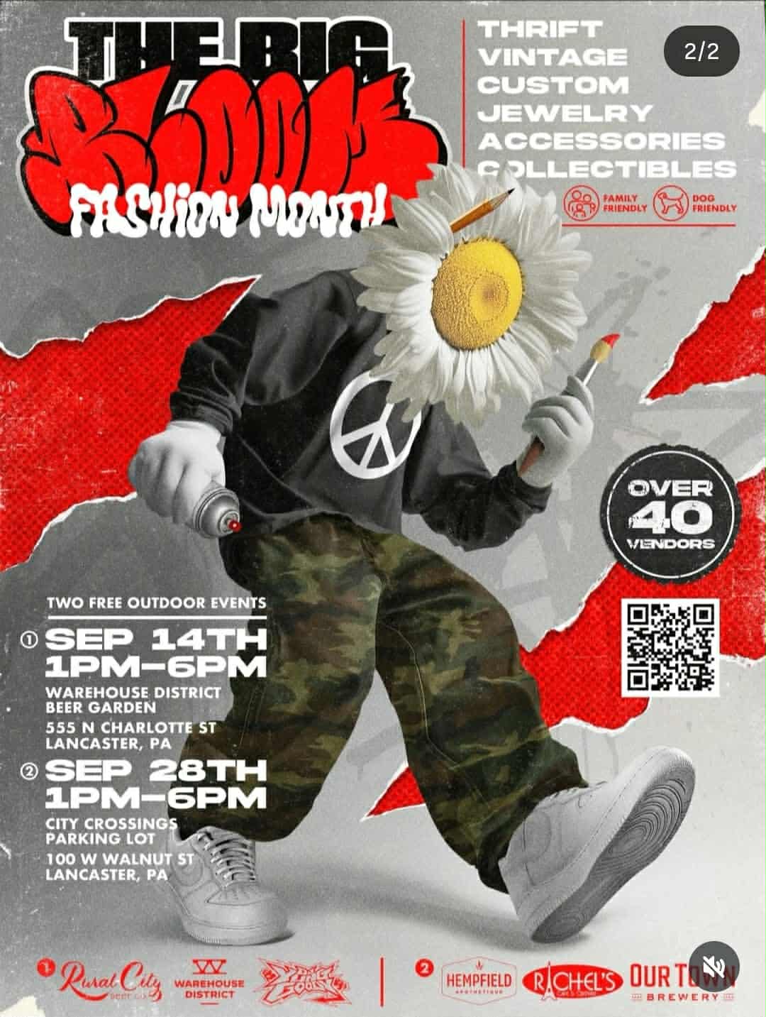 The Big Bloom | Outdoor Art Market | Lancaster, PA | The lounge at Hempfield Apothetique