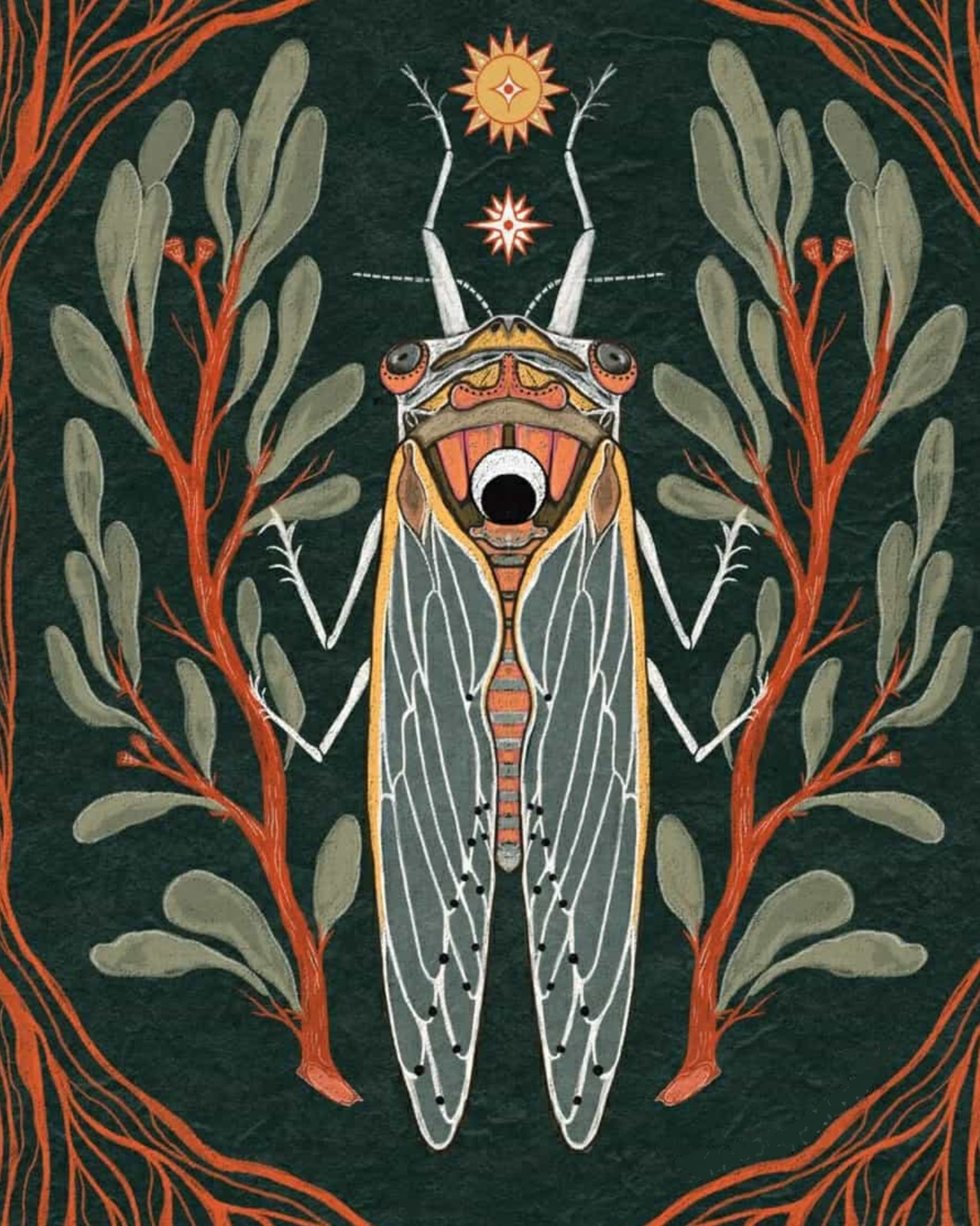 Puff Puff Paint Night | Sacred Cicada | Cannabis Paint Class | Lancaster, PA | Hempfield Apothetique