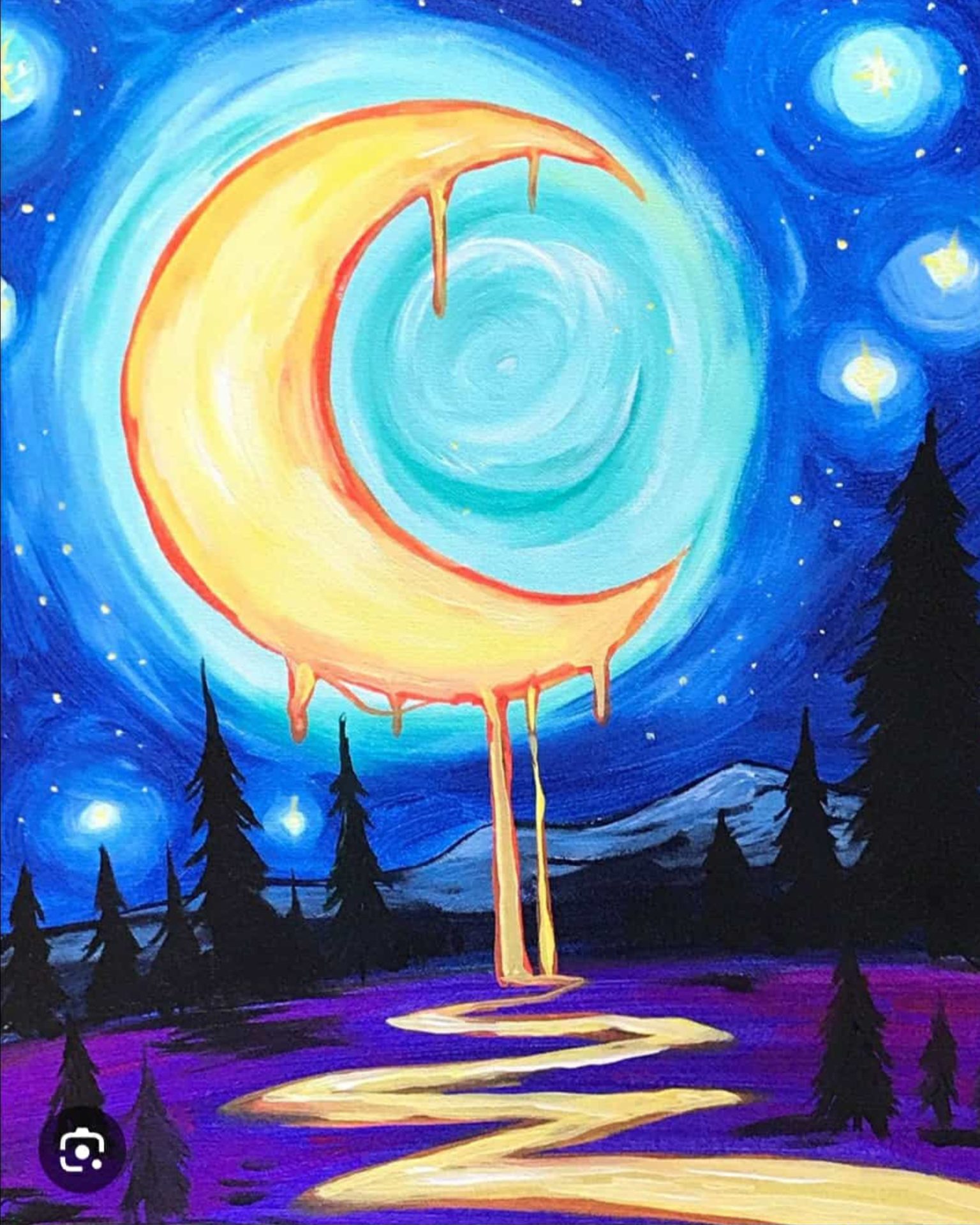 Puff Puff Paint Night | Moon River Dreams | Cannabis Paint Class | Lancaster, PA | Hempfield Apothetique