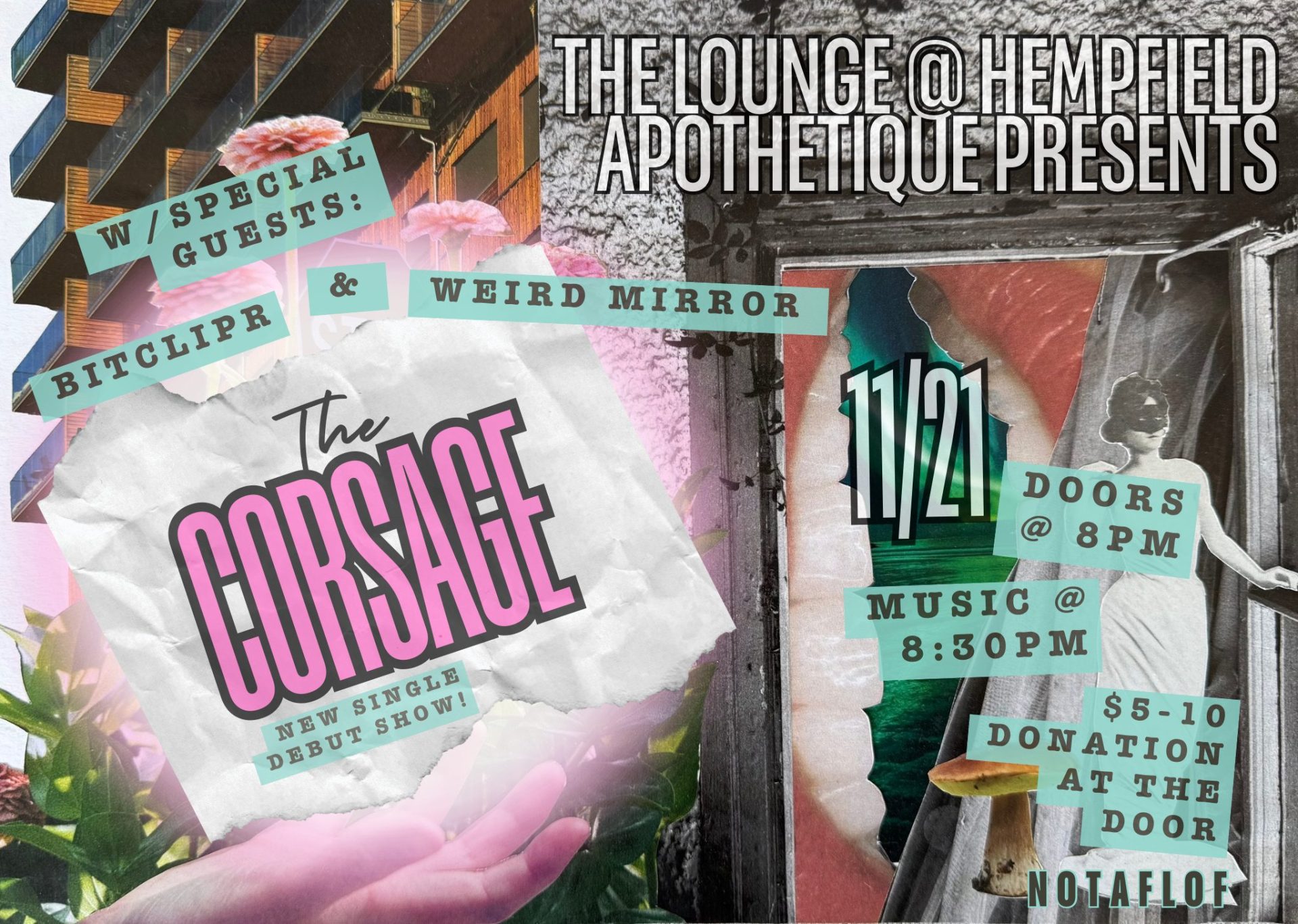 The Corsage Single Release Listening Party | the Lounge | Hempfield Apothetique | Lancaster, PA | Cannabis Consumption Lounge