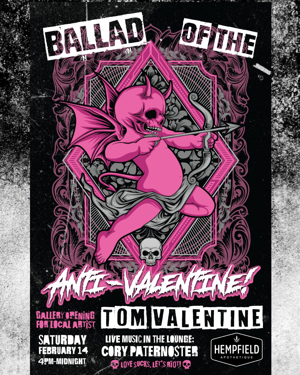 I Hate Valentine’s Day Party | Lancaster, PA | The Lounge | Hempfield Apothetique | THC Consumption Lounge