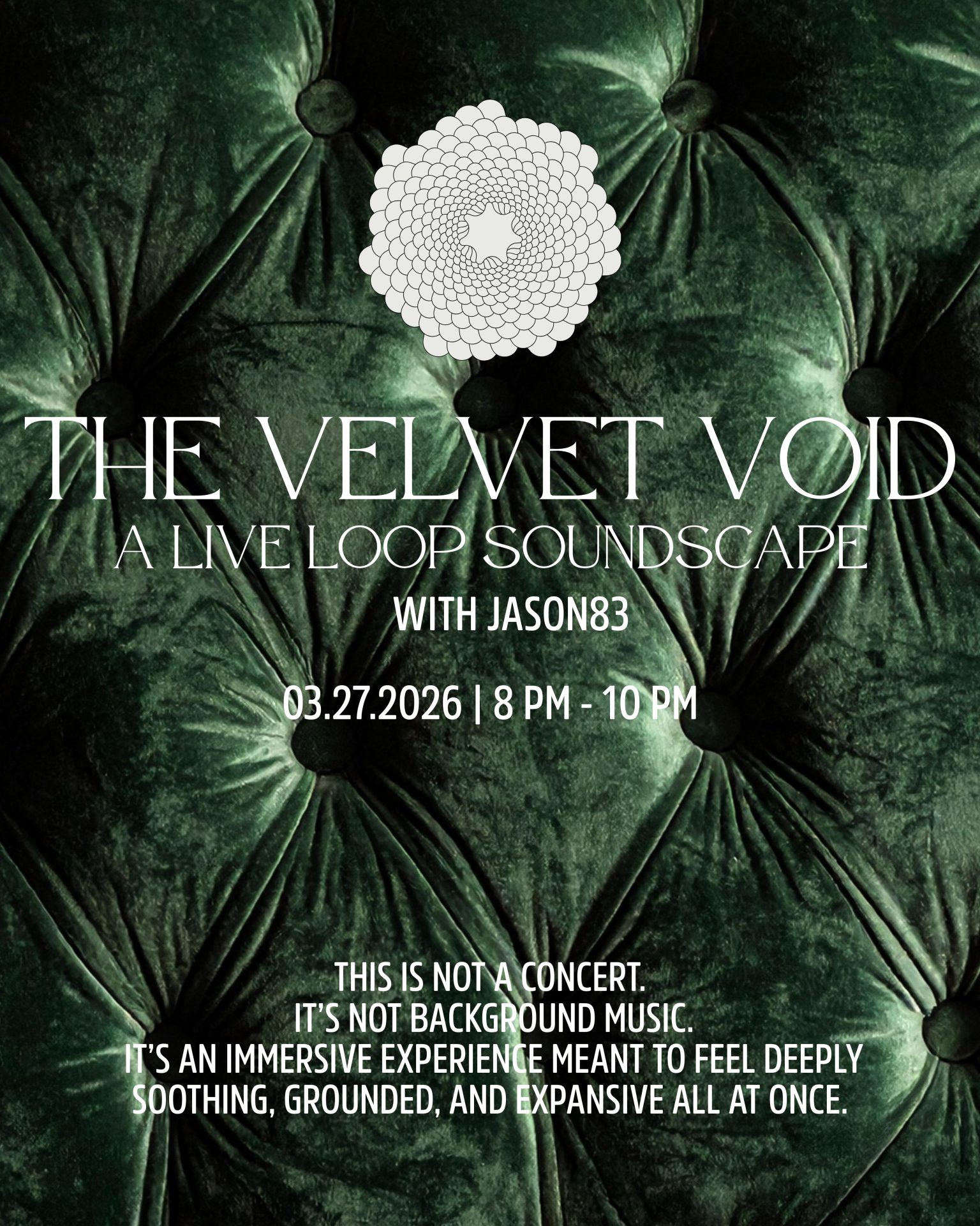 The Velvet Void – A Live Loop Soundscape | Psychedelic Experience | Immersive Soundscape Experience | The Lounge | Hempfield Apothetique | Lancaster, PA | THC Consumption Lounge | Jason83