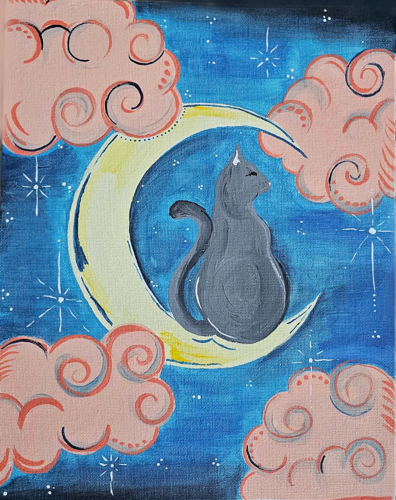 Puff Puff Paint Night | Midnight Purrfection | Lancaster, PA | Hempfield Apothetique | The Lounge